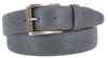 MAGNUS genuine leather belt in blue with antique nickel buckle, perfect for rugged and stylish casual wear.