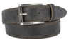 MAGNUS Genuine Leather Belt with Antique Nickel Buckle, showcasing a rugged finish and stylish design.