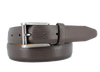 Men's classic Italian calfskin belt featuring a diamond print and gunmetal buckle, enhancing any outfit.