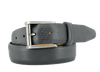 RHO Classic Italian calfskin belt with diamond print and gunmetal buckle, made in USA.