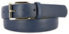 ROMA genuine Italian leather belt with perforation pattern and elegant 2-tone buckle in brushed nickel finish.
