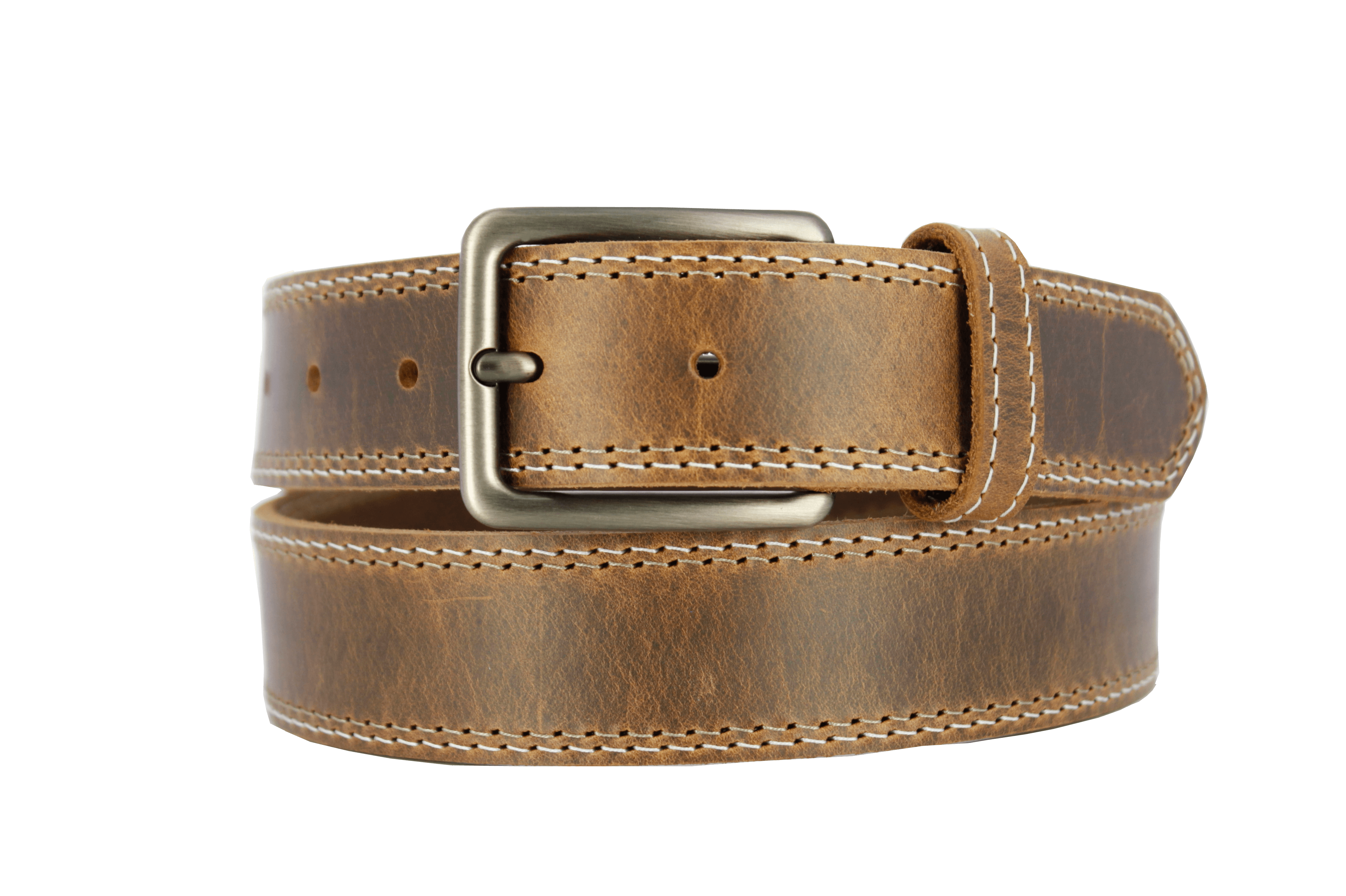 Made in Italy real leather EUC brown Rinascente brand belt Men main image 3