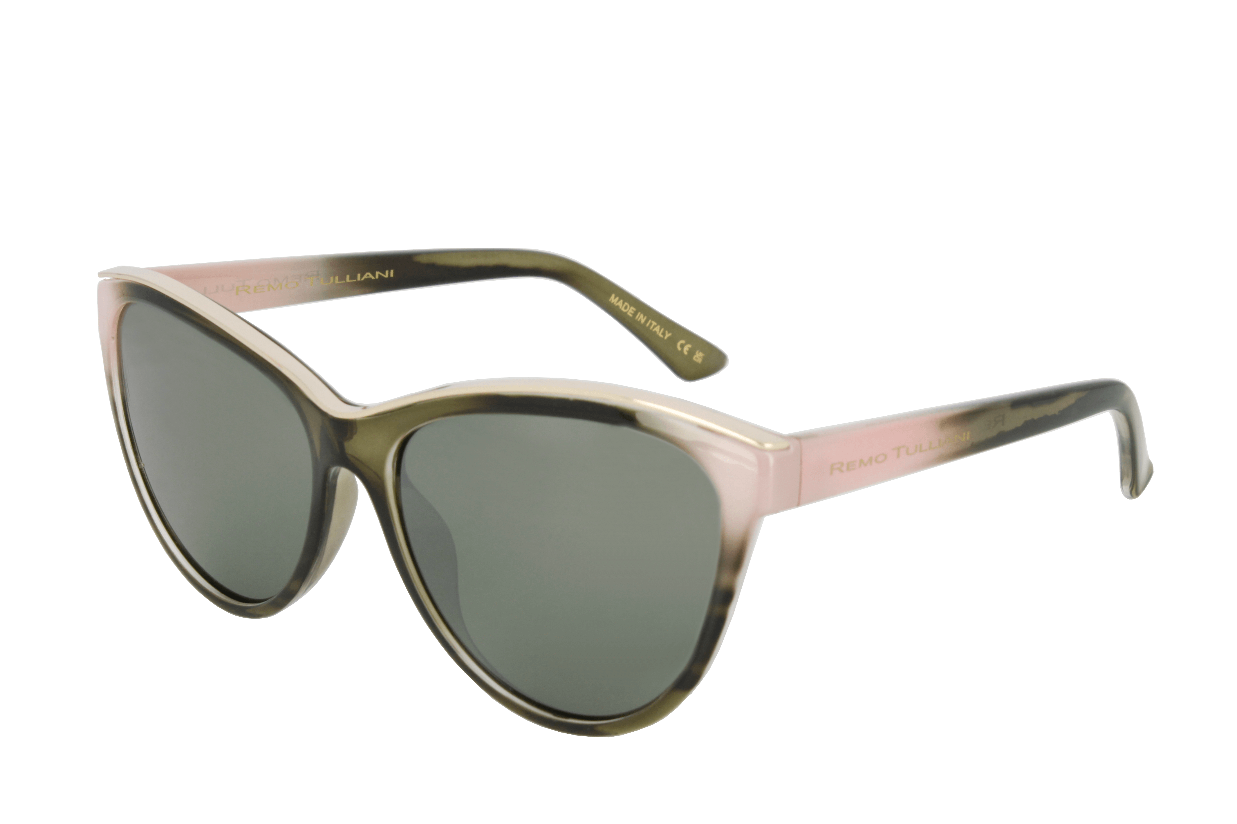 NEW REMO TULLIANI seduction sunglasses in pink clear/black Stylish SMOOTH Aviators - Handcrafted in Italy | Remo Tulliani main image 4