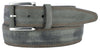 Silverton genuine leather jean belt in gray with antiqued nickel buckle, crafted for durability and timeless style.