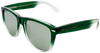 Green to clear fade frame with mirrored lenses