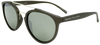 matte black round frame sunglasses with mirror lenses