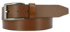 tan Italian-calfskin-leather brushed-polished-gunmetal