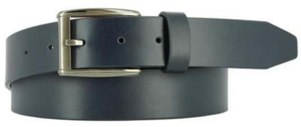 navy Italian-calfskin-leather brushed-polished-gunmetal