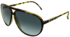 Tortoise shell aviator frames with ash grey lenses