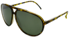 tortoise shell aviator frames with black mirror lenses