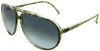 green tortoise shell aviator frames with ash grey lens