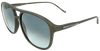 Handcrafted sunglasses in olive green with shatter-resistant lenses and UV protection by Remo Tulliani.