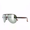 Stylish aviator sunglasses with sturdy monel frames and grilamid arms, featuring shatter-resistant lenses.