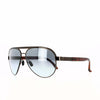 SPITE sunglasses with sturdy monel frames, grilamid arms, aviator style lenses, and hydrophilic nose pads.